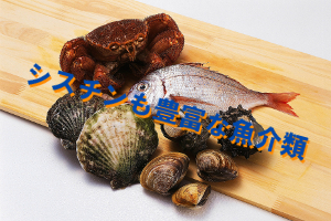 魚介類と藻類のシスチン含有量｜全体的に多い方の食品分類