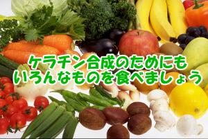 ケラチンにばかり注目しても髪は育たない｜合成には亜鉛なども必要