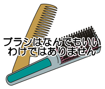 髪の健康のためには猪などの獣毛ブラシを使うことが最低条件