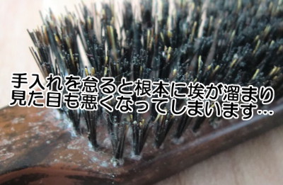 獣毛ヘアブラシは正しいお手入れ法を学んで大事に使いましょう