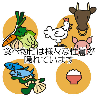 漢方では五行論などで食べ物の性質を判断しています