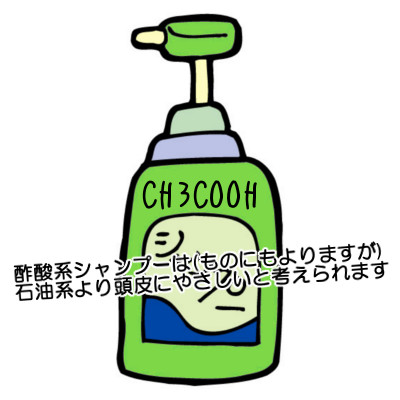 酢酸系シャンプーとは何か｜危険な合成界面活性剤を使わないタイプ