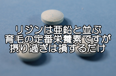 育毛サプリの１つであるリジンを利用する際に重要な２つのポイント