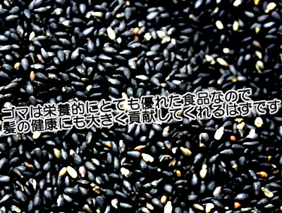 ゴマは健康的な成分を多く含むので下手なサプリよりずっと有益だと考えられ髪の健康にも貢献してくれると期待できます