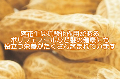 落花生は育毛にも定評がある食べ物｜薄皮にはポリフェノール類が豊富