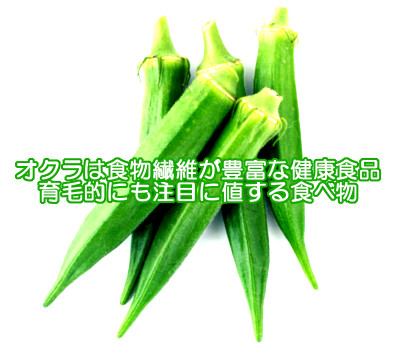 オクラは育毛的にも重要と言える野菜｜食物繊維の含有率が高い