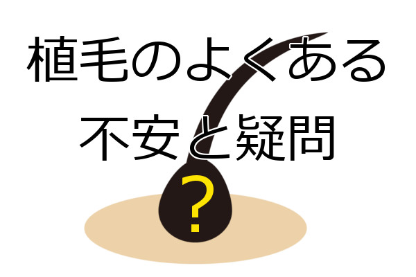 植毛でよくある不安や疑問一覧 代表例を取り上げます