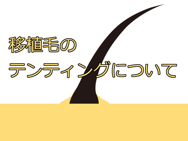 植毛部のテンティングについて ピットスカーの逆の現象